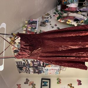 Red Sparkly Windsor Dress